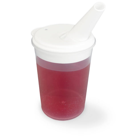 Plastic Beaker with Adjustable Feeding Lid | Adult Feeding Cup Feeding Cups Elderly Plastic Beakers for Adults Disability Cup Adult Beaker for Elderly Large Spouted Adjustable Feeding Lid