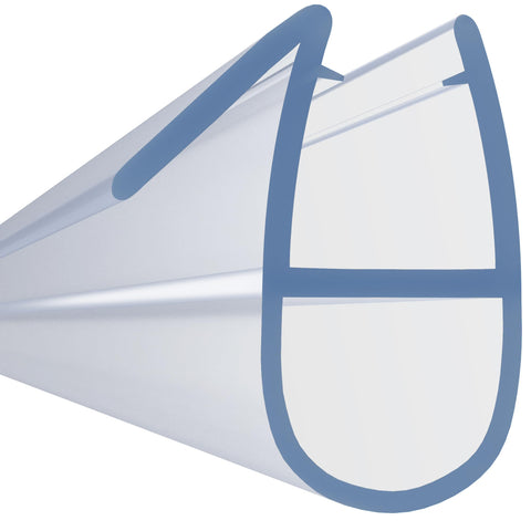 HNNHOME 870mm Bath Shower Screen Door Seal Strip for 4-6 mm Straight Glass Up to 7mm Gap