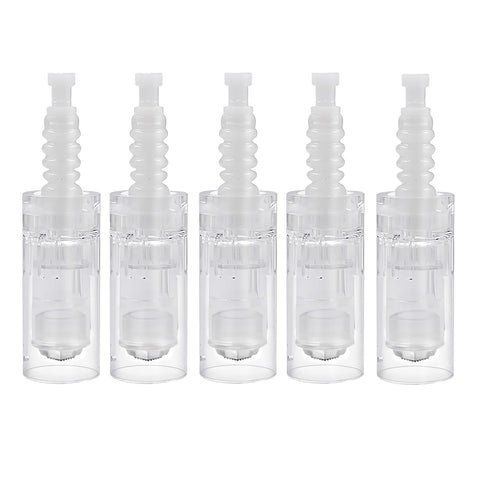 5Pcs Nano-3D Microneedling Pen Replacement Cartridges Needles for Dr.pen M7/M5/N2/E30 Microneedling Pen Models, Original Disposable Replacement Parts Micro Needling Cartridges Skin Care Accessories