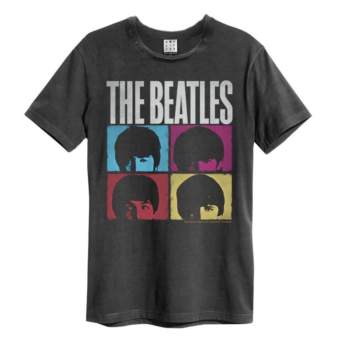 Amplified Vintage Style Men's Rock T Shirts - The Beatles - Hard Days Night Men's Large