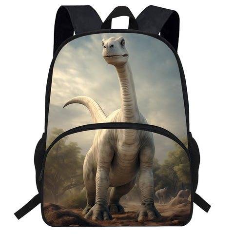VEEWOW 16inch Dinosaur Bag For Kids 5-7 Cute Brachiosaurus Backpack Girls Rucksack (D904c)