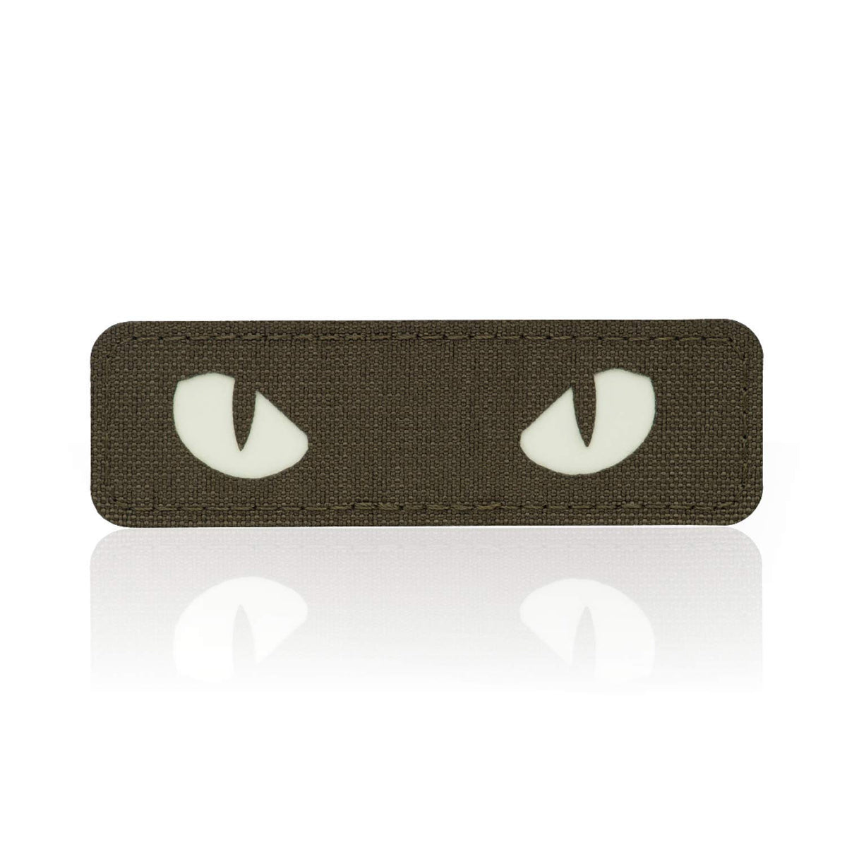 M-Tac Cat Eyes - Glow in The Dark - Morale Patches Tactical Patch Military Combat Hook Fasteners (Ranger Green - GITD)