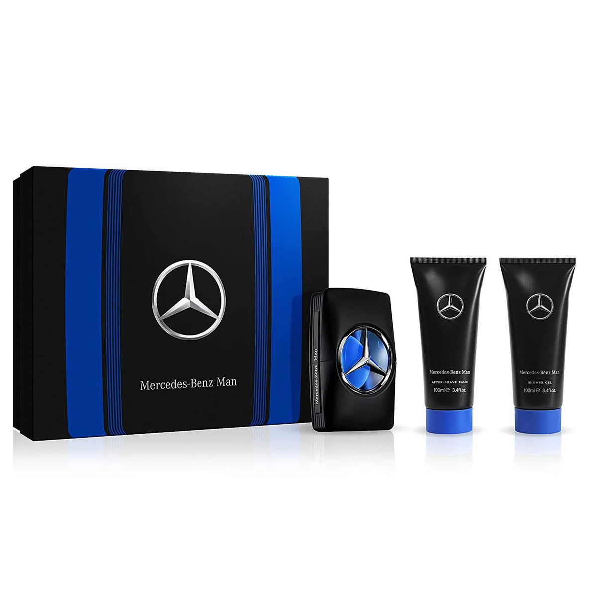 Mercedes-Benz Man for Men - 3 Pc Gift Set 3.4oz EDT Spray, 3.4oz Shower Gel, 3.4oz After Shave