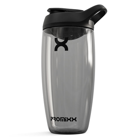 Promixx PURSUIT Protein Shaker Bottle New Edition - Premium Sports Bottles for Protein Mixes and Supplement Shakes - Easy Clean, Durable Protein Shaker Cup, 700ml, Stealth Black