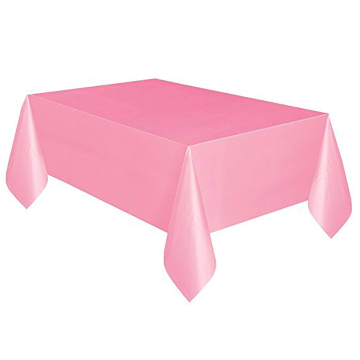 amscan Candy Pink Plastic Tablecover, 54"-108"