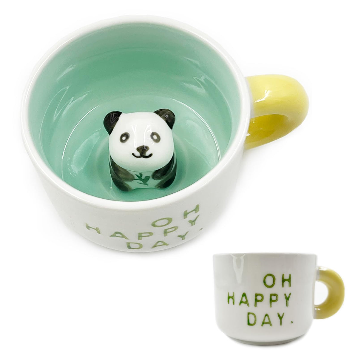 pandaonly 3D Coffee Mug Panda Inside Cup,Ceramic Cup Hidden 3D Animal Inside Mug,Cute Panda Cup for Christmas Birthday Gift,Novelty Coffee Mug for Friend Boys Girls Gifts,Ceramic Teacup for Ofiice