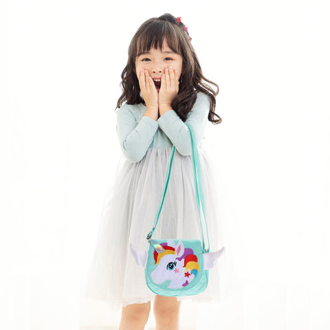 TENDYCOCO Unicorn Bags for Girls Crossbody Bag Unicorn Messenger Purse Cute Handbag Mini for Girls Kids