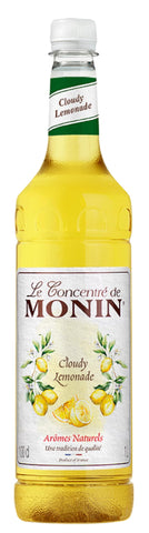 MONIN Premium Cloudy Lemonade Concentrate 1L for Hand Crafted Lemonades, Cocktails and Mocktails. Vegan-Friendly, Allergen-Free, 100% Natural Flavours and Colourings