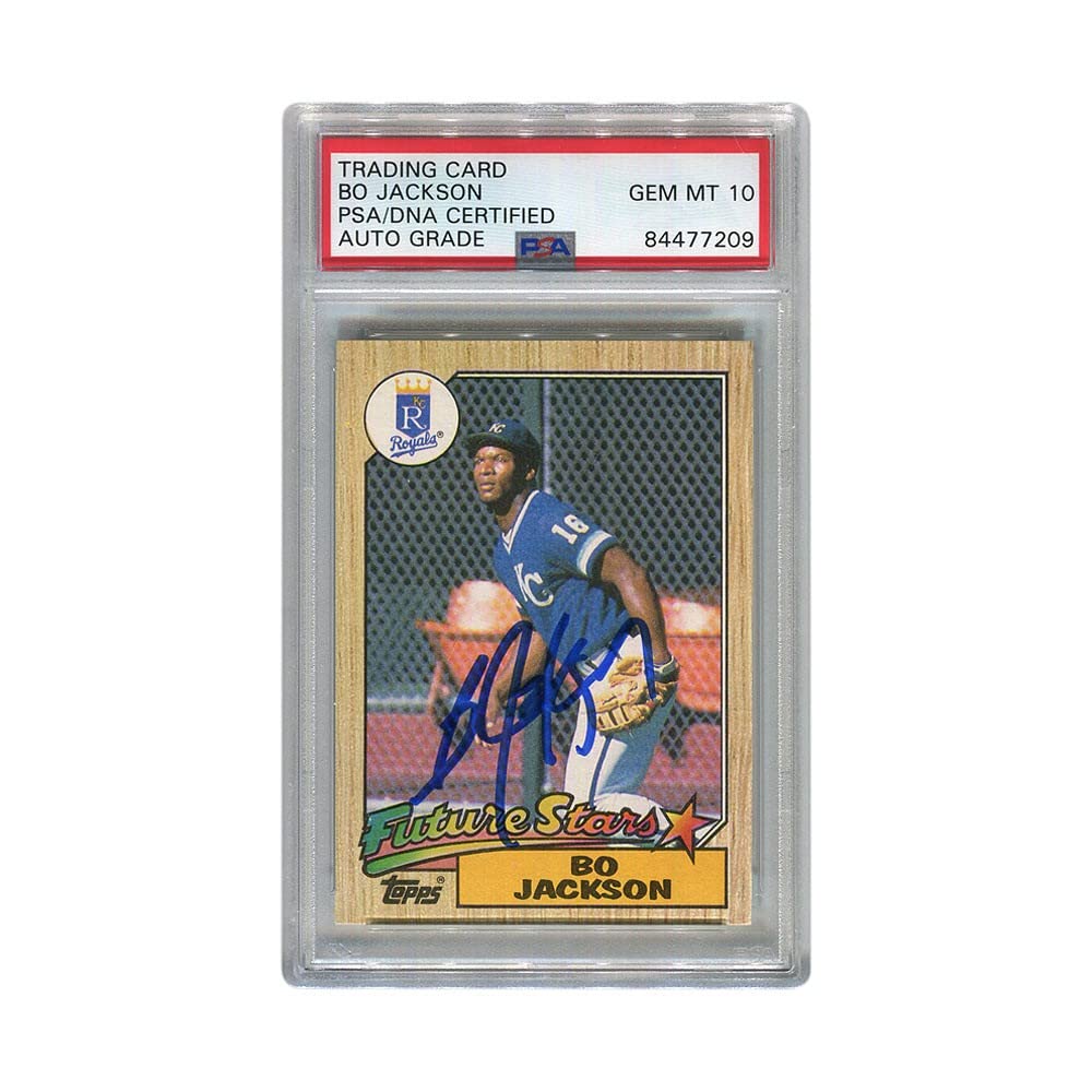 Bo Jackson 1987 Topps Future Stars Autographed Card #170 Auto Grade 10 - PSA/DNA