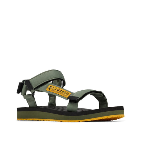 Columbia Men's Breaksider Sandal, Mosstone/Golden Yellow, 11