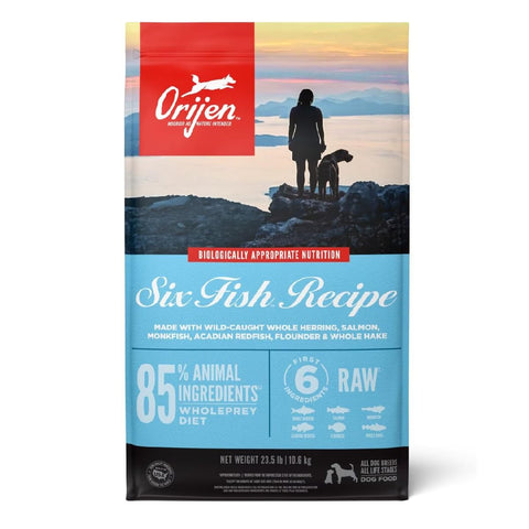 Orijen 2 Pack of Six Fish Dog Food, 4.5 Pounds Each, Made in The USA, Grain-Free, High Protein