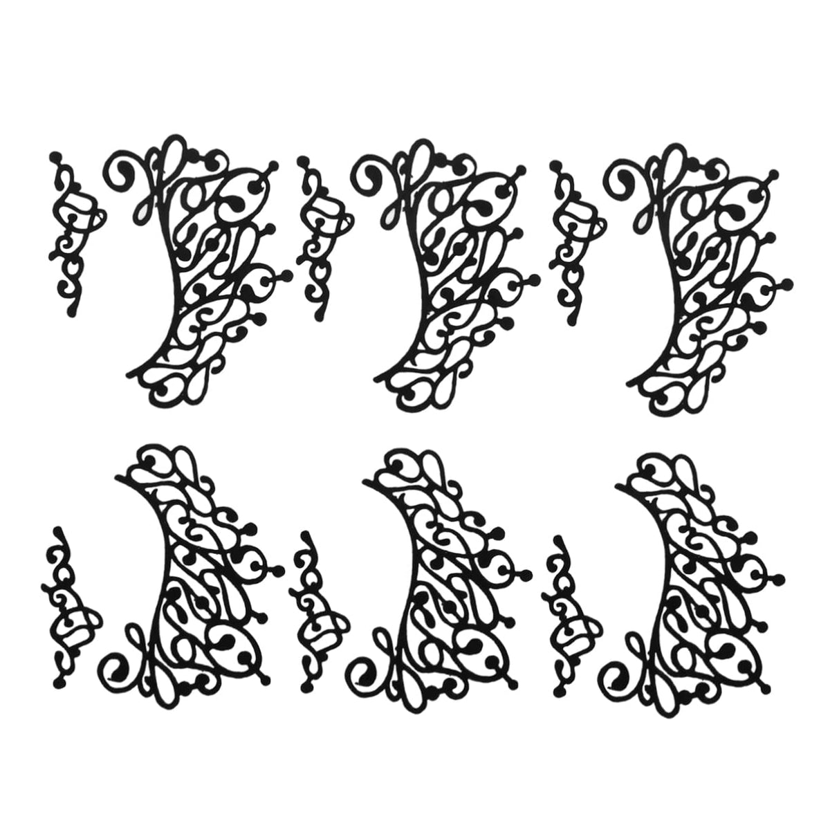 Beaupretty 3 Pairs Lace Eyeliner Stickers Black Eyeshadow Black Eyeliner Pencils Glitter Eyeliner Makeup Eyeliner Shimmer Eyeshadow Cosplay Makeup Decals Temporary Eye Sticker Paper Mask Prom