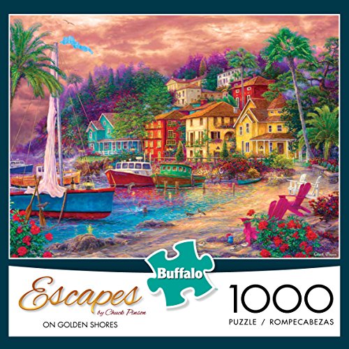 Buffalo Games Escapes: On Golden Shores - 1000 Piece Jigsaw Puzzle by Buffalo Games