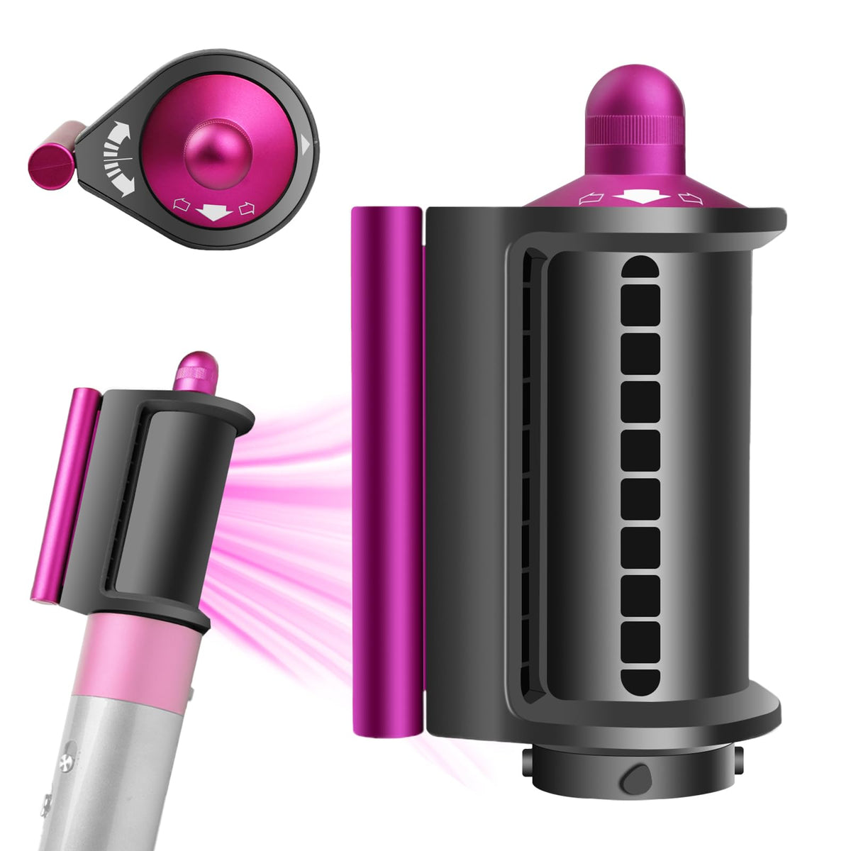 YTCHYYSK Anti-Flight Flyaway Attachment Nozzle for Dyson Airwrap, Smoothing Dryer Accessories for Dyson Air wrap HS01 HS05, Rose