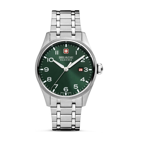 Swiss Military by Chrono Men's Analog Quartz Watch with Stainless Steel Strap SMWGH2101604