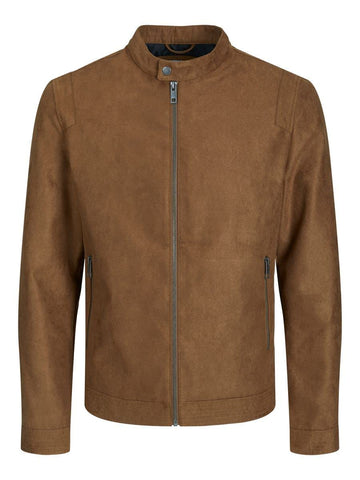 JACK & JONES Men's Jjerocky Clean Jacket Ps, COGNAC, 4XL Plus