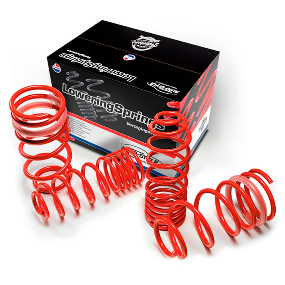 AUTO-STYLE Lowering Springs compatible with Volkswagen Caddy V Box (Cargo) 1.5TSi Short+Long wheel base 10/2020- 55/75mm