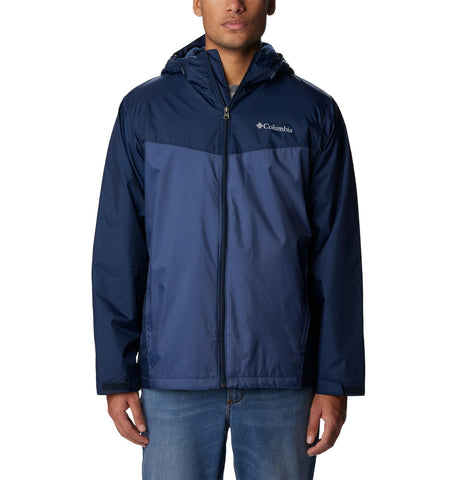 Columbia Men's Glennaker Sherpa Lined Jacket, Collegiate Navy/Dark Mountain, Medium