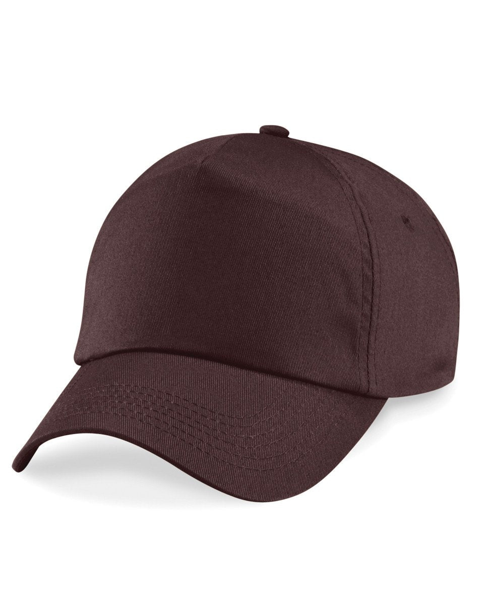 Beechfield B10 Original 5 Panel Baseball Cap Chocolate