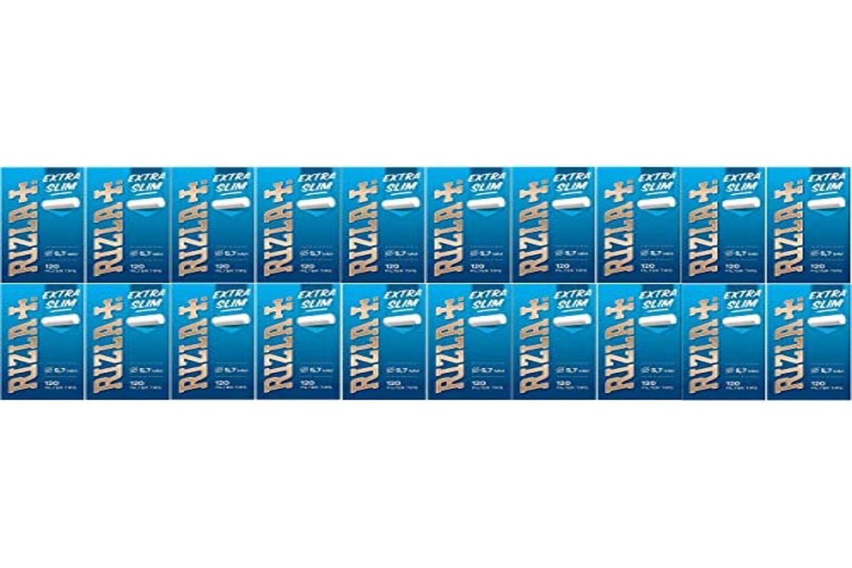 Rizla 2400 Extra Slim Cigarette Filter Tips - 20 Packet