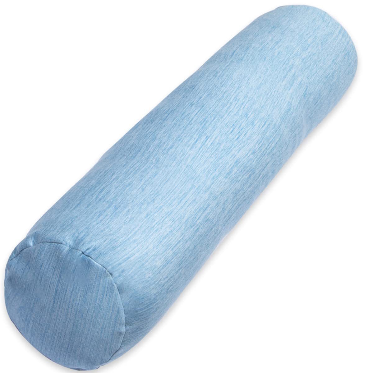 1 MIDDLE ONE Body Pillow, Bolster Pillow with Cooling Cover, Long Round Roll Cylinder Pillow for Bed, 35" x 7.87", Blue