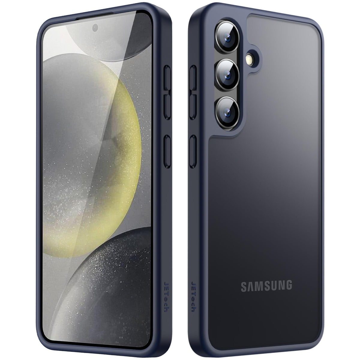 JETech Matte Case for Samsung Galaxy S24+ / S24 Plus 5G, Frosted Translucent Back Protective Slim Phone Cover, Anti-Fingerprints (Deep Blue)