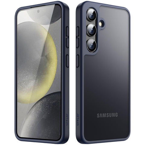 JETech Matte Case for Samsung Galaxy S24+ / S24 Plus 5G, Frosted Translucent Back Protective Slim Phone Cover, Anti-Fingerprints (Deep Blue)