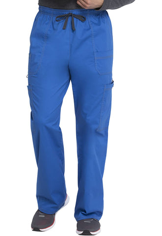 Dickies Gen Flex Men Scrubs Pant Drawstring Cargo 81003, M, Royal