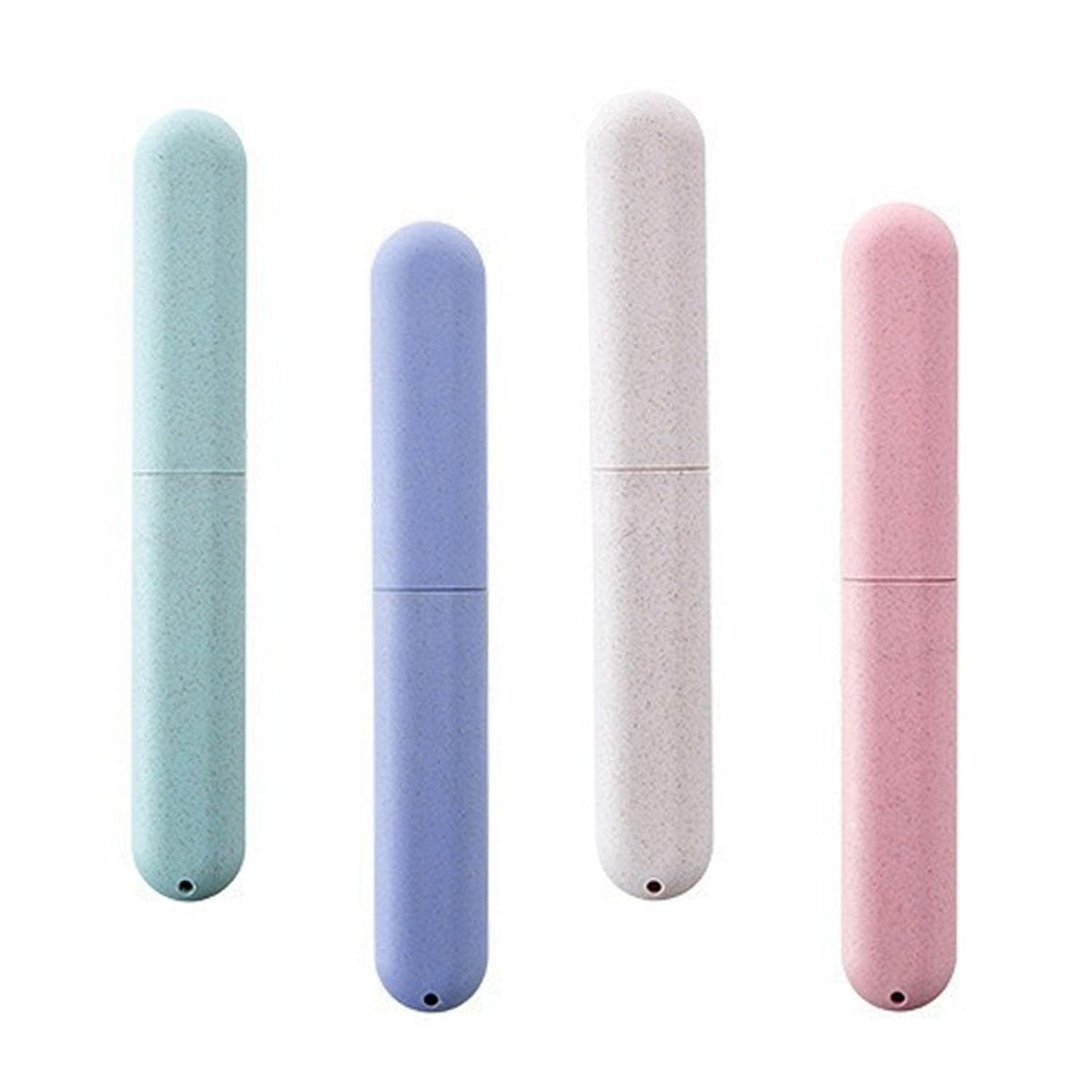 sunepany 4 Pack Toothbrush Travel Case Portable Travel Toothbrush Holder Breathable Plastic Toothbrush Covers Toothbrush Container Toothbrush Protector for Home Travel Business Camping School