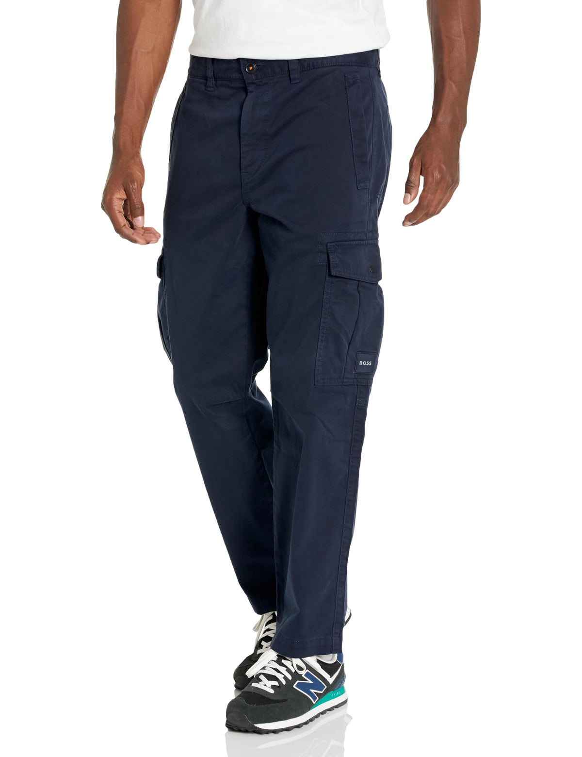 BOSS Cotton Stretch Cargo Pants