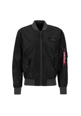 Alpha Industries Men's MA-1 TTC Bomber Jacket, Black, L