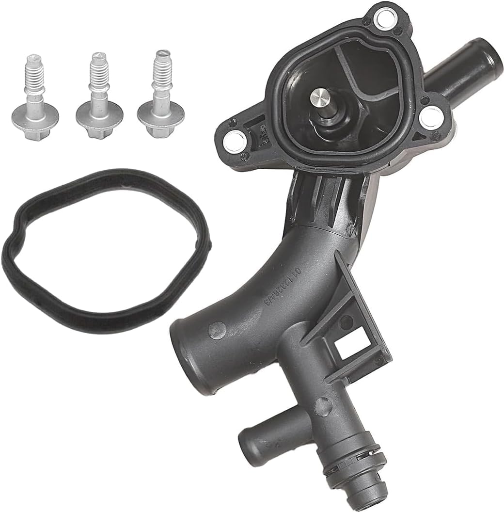 LoreenCar 25193922 Thermostat Housing With seal, Sensor, Water Pump Outlet Fit For Cruze Estate Orlando Adam Astra J MK6 Corsa D E MK3 Insignia A Meriva B Mokka 55565334 1338489 025193922 055565334