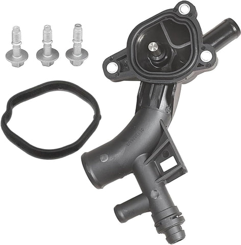 LoreenCar 25193922 Thermostat Housing With seal, Sensor, Water Pump Outlet Fit For Cruze Estate Orlando Adam Astra J MK6 Corsa D E MK3 Insignia A Meriva B Mokka 55565334 1338489 025193922 055565334