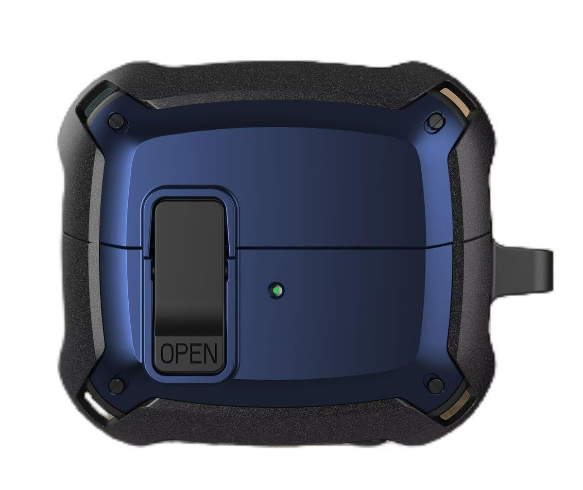 LIUZIHAN Case Compatible with Airpods 4 2024, Soft TPU+hard PC, Slim-Fit, Anti-Fall, Not Easy to Dirty, Includes Carabiner, Cover Compatible with Airpods 4 2024.(Blue)