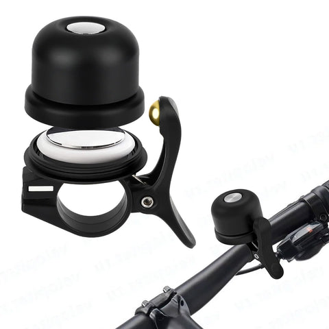EEEKit Bike Bell for Apple Airtag, Anti-Theft Bicycle Bell in 21mm-23mm Diameter with Loud Sound Suitable for Kids Adult Mountain Road Bike