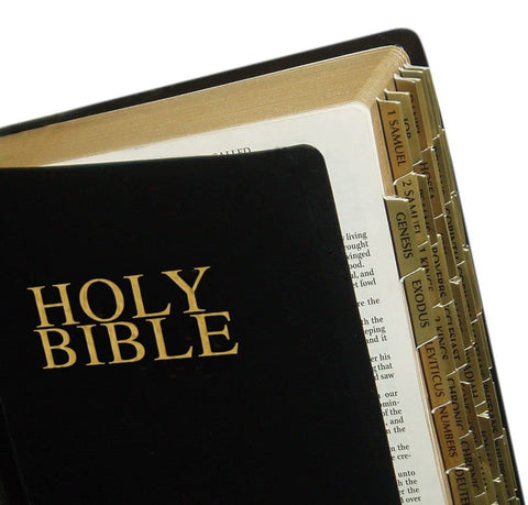 Tabbies Gold-Colored Bible Indexing Tabs, Old & New Testament Plus Catholic Books, 90 Tabs Including 71 Books & 19 Reference Tabs (58351)