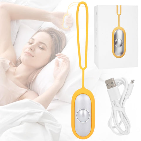 Yabound Sleep Aid Device, Calm Carry Sleep Aid, USB Charging Sleep Aid Device, Sleep Aid Machine for Adults Relieve Anxiety and Stress for Patients with Insomnia and Anxiety (Yellow)
