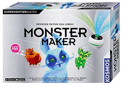 Kosmos Senso Monsterlab / Monster Maker Kit, Science Fundamentals Kit for Kids, Unisex, Ages 8+, Sensors for Measuring Physical Values, Sparks Interest in Science and Technology