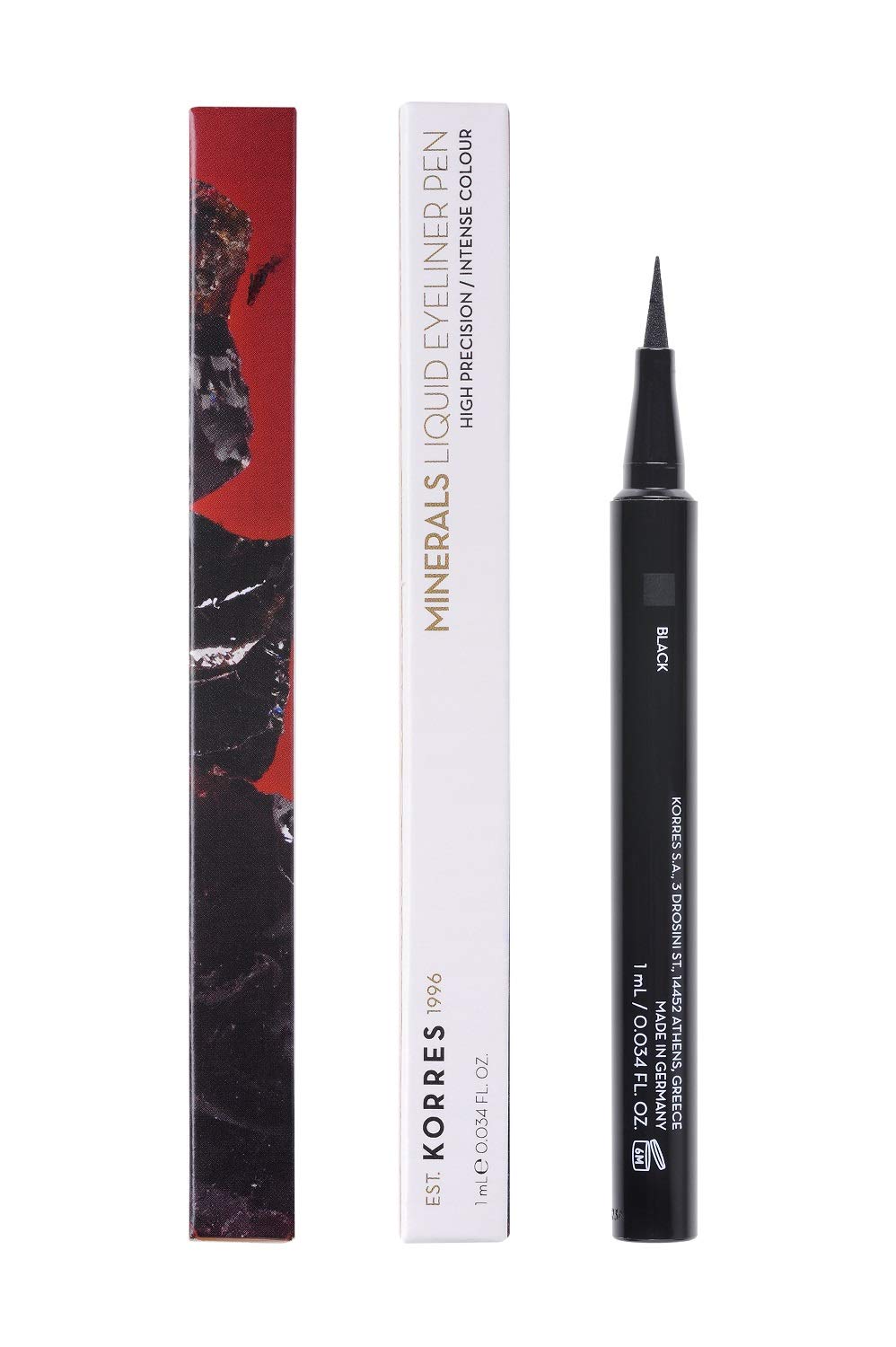 Korres Minerals Liquid Eyeliner 01 Black 1 ml