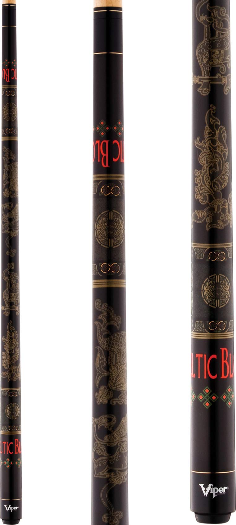 Viper Underground 58" 2-Piece Billiard/Pool Cue, Celtic Blood, 20 Ounce