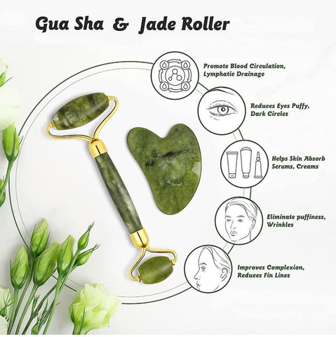 Gua Sha Jade Roller Orignal Stone