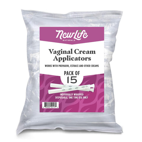 Disposable Plastic Vaginal Cream Applicators Hygienic Threaded Injector Applicator Preseed Estrace Premarin OTC Cream Products Dosage Markings- 15 Pack