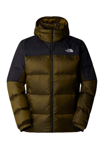 THE NORTH FACE Men's Diablo Down Hoodie Jacket, Moss Green Black Heathe, XS