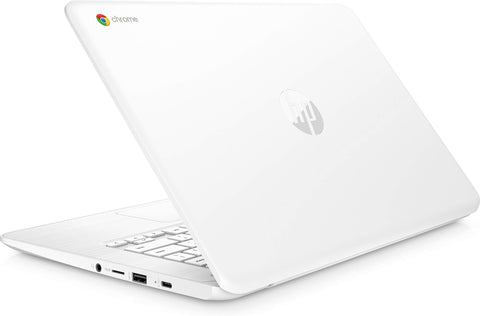 HP Chromebook 14, 14" Full HD Touchscreen Display, Intel Celeron N3350, Intel HD Graphics 500, 32GB eMMC, 4GB SDRAM, B&O Play Audio, Snow White, 14-ca052wm