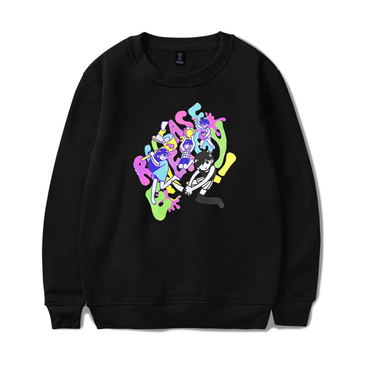 Omori Sweatshirt Unisex, Omori Merch Crew Neck Sweatshirt for Men/Women Pullover Long Sleeve Game Clothing, Omori Cosplay Jumpers Teens Girl