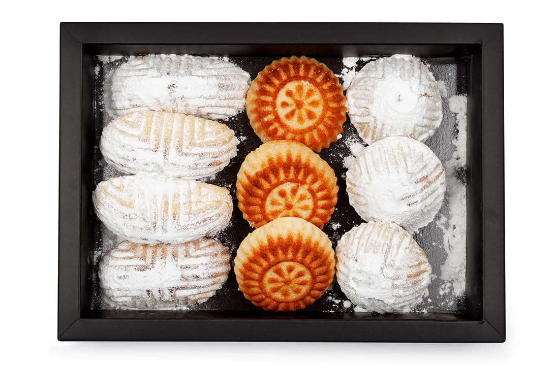 Mix Maamoul (575g) - Assorted Middle Eastern Cookies | Soft, Flaky Pastry Filled with Nuts and Dates | Authentic Handcrafted Treats | Perfect for Gifting, Celebrations, and Everyday Enjoyment!