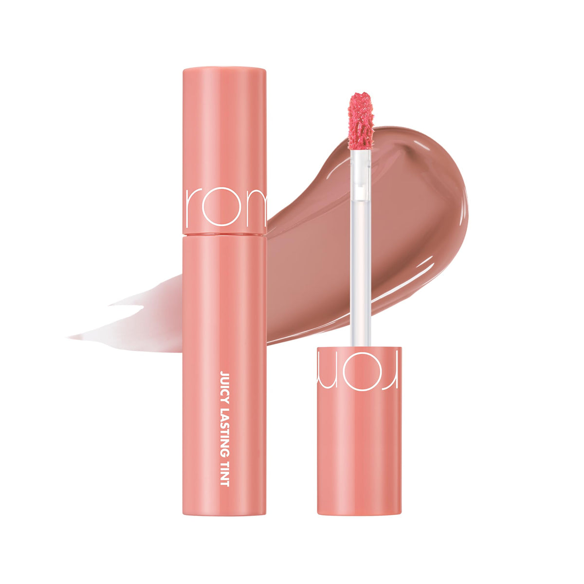 rom&nd Juicy Lasting Tint (36 Peach Honey B) | Kbeauty, Honey-like gloss, Plumping, Dewy, Moisturized Lips