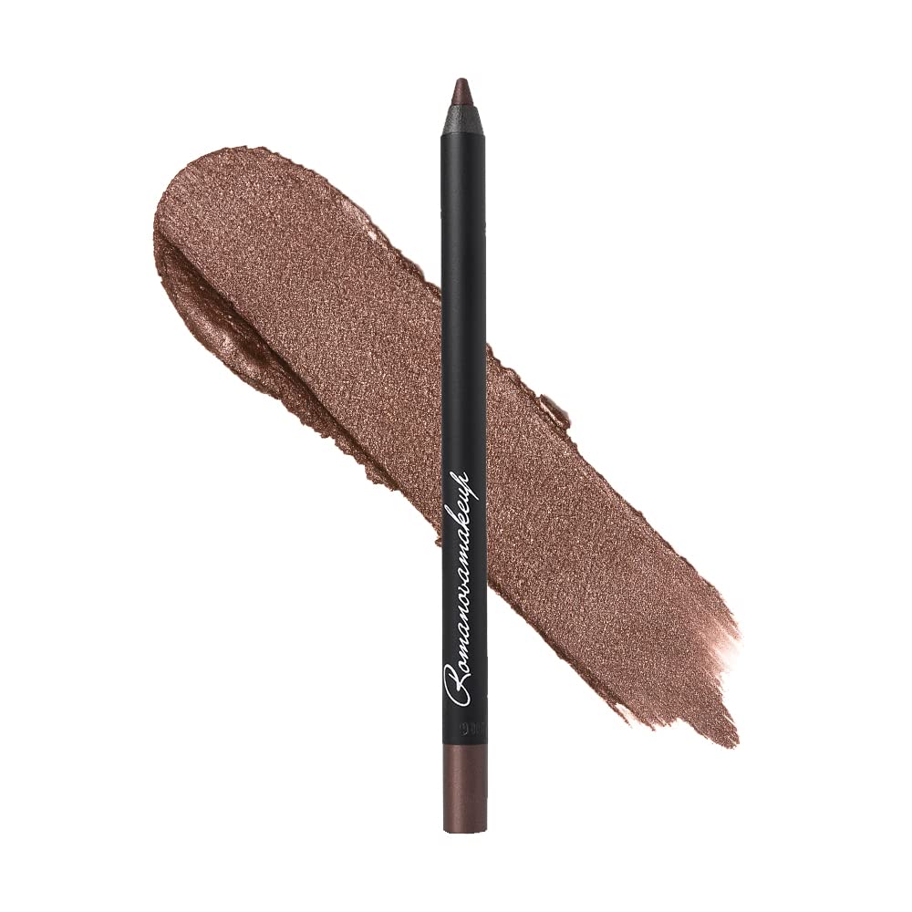 Romanovamakeup Sexy Smoky Eye Pencil FRIDAY NIGHT. Professional Eye Liner - DARK-BROWN EGG PLANT SHADE, Lasting Formula to Wear, Radiant Look with Eye-Makeup Pencil Sexy Smokey Eyes in a Flash!