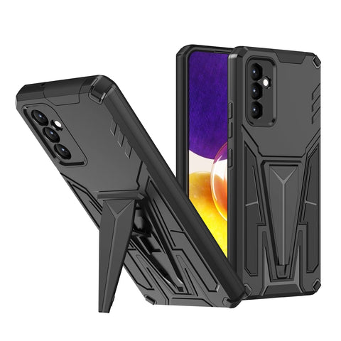MAIJIN Compatible for Samsung Galaxy A82 5G Case, Anti-Scratch Shockproof Cover with Built-in Magnetic V Shaped Bracket (Black)