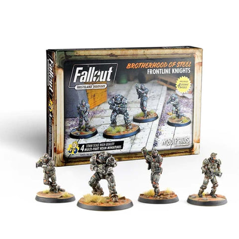 Fallout: Wasteland Warfare Modiphius Entertainment Brotherhood of Steel - Frontline Knights Box Toy, Gray